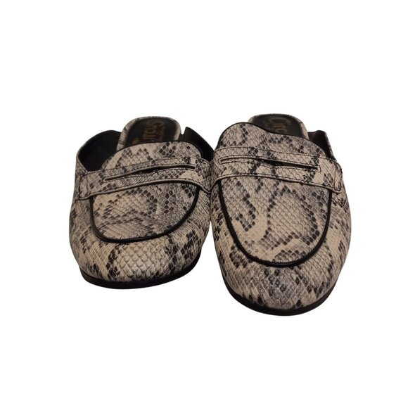 Sam Edelman Circus Size 9M Hal Womens Snake Print Slip On Loafers Mules Vegan - Picture 2 of 9